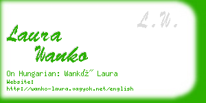 laura wanko business card